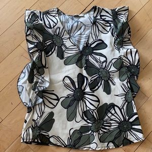 Anyplace Floral Top Sz M